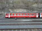 AB - Steuerwagen ABt 146 im Bahnhofsareal von Herisau am 26.03.2012