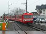 AB - Einfahrender Regio nach Gossau im Bahnhof Urnsch am 15.04.2012  ..