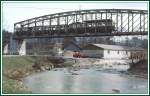 Zug der SGA auf der Sitterbrcke in Appenzell. (Archiv H.Graf Mai 1977)