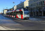 fwb - Triebwagen ABe 4/8  7005 in Frauenfeld als Region nach Wil am 04.01.2026