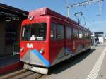 AB / RhW -  Zahnradtriebwagen BDeh 1/2  1 im Bahnhof von Rheineck am 26.03.2012