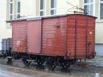 AB / TB - Abgestellter Gterwagen Gk-v 35 im Bahnhofsareal von Speicher am 11.11.2007