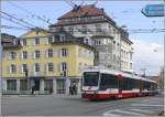 Be 4/8 31 der TB am Marktplatz in St.Gallen.