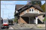 S12 4167 Be 4/8 der Trogenerbahn in der Endstation Trogen.