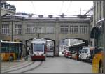 V, PV und Fussgnger teilen sich den Bahnhofplatz St.Gallen.