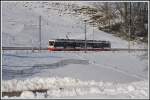 SW12 4124 mit Be 4/8 35 beim Schwarzen Bären . (05.12.2013)