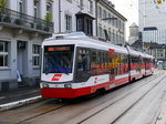 TB / AB - Triebwagen Be 4/8 33 bei der Provisorischen Endhaltestelle in St.Gallen am 14.05.2016