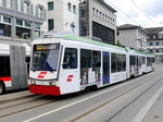 TB / AB - Triebwagen Be 4/8 34 unterwegs in den Strassen von St.Gallen am 14.05.2016