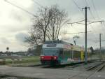 asm Seeland - GTW Be 2/6 502 unterwegs in Siselen am 15.01.2014