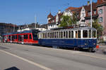 ASm: ALT UND NEU.
Zufallsbild vom 9. April 2017 auf der Endstation Solothurn-HB einer sehr seltenen Begegnung zwischen dem ersten Fahrzeug der ehemaligen LJB, dem BRe 4/4 116 aus dem Jahre 1907 sowie dem neusten  Triebzug STAR, dem ASm Be 4/8 115 aus dem Jahre 2008.
Foto: Walter Ruetsch