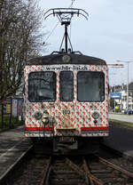 BIPPERLISI.
Die in Langenthal stationierten ASm Be 4/4 Triebwagen 101-104, 107, 301-304.
Stand Juli 2008.
Be 4/4 103 ehemals BTI/SZB  HÖRLISI  in Solothurn-HB am 11. April 2008.
Reservetriebwagen Langenthal - St. Urban-Ziegelei.
Foto: Walter Ruetsch 