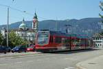 Auf einem kurzen Streckenabschnitt verkehrt auch in Solothurn eine Strassenbahn.