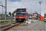 Der asm Be 2/6 511 (ex CEV Be 2/6 7001  Vevey ) ist in St. Urban angekommen und wird gleich wieder nach Langental zurück fahren. 

11. Sept. 2021