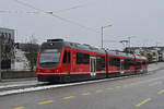 Be 4/8 111  Jupiter  von Aare-Seeland Mobil verlässt am 18.01.2023 den Bahnhof Solothurn.