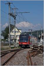 Der aus dem Seeland in den Oberaargau versetzte asm GTW Be 2/6 511 (ex CEV Be 2/6 7001) beim Halt in St. Urban.

12. September 2020
