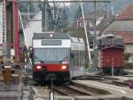 BTI / asm - Einfahrender Be 2/6  501 im Bahnhof von Tuffelen am 25.10.2007