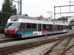 BTI / asm  - Probezug nach Brttelen mit dem Neuen Be 2/6  509 im Bahnhofsareal von Tuffelen am 25.10.2007