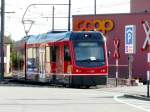 asm - Be 4/8 110 bei der einfahrt in den Bahnhof von Niederbipp am 02.08.2008