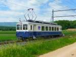 asm BTI - Salontriebwagen Bre 4/4 516    Ankerstube   in Siselen am 28.05.2010