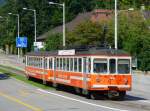 asm - Nachschuss des Regio nach Niederbipp unterwegs in Solothurn am 09.08.2010