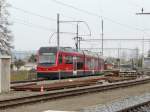 asm Oberaargau - Triebwagen Be 4/8  110 in Langenthal am 12.03.2011