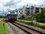 asm Seeland - Triebwagen Be 2/6 505 unterwegs in Ipsach am 24.07.2011