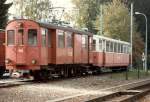 Diensttriebwagen Xe 4/4  94 im Depotareal von Langenthal im Mrz 1985