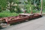 Rollschemel Ua 471 Abgestellt im Bahnhof Niederbipp am 11.05.2006