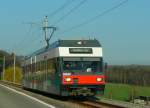 asm Seeland - Triebwagen Be 2/6 506 unterwegs bei Ins am 21.03.2012