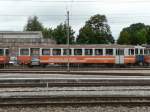 asm Oberaargau - Steuerwagen Bt 151 fr dem Abruch abgestellt im asm Bahnhofsareal in Langenthal am 30.08.2012