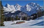 Eiger, Mönch und Jungfrau und im Vordergrund der BLM Be 4/4 N° 21, dafür war meine Kamera fast zu klein...