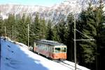 Wagen 22 der BLM zwischen Winteregg und Mürren; 12.12.2015