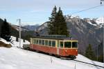 Wagen 22 der BLM zwischen Winteregg und Mürren; 13.12.2015