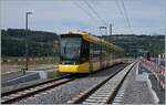 Der neue WB (Waldenburgerbahn) Be 6/8 101 ist bei Bubendorf Bad auf Testfahrt. 

30. August 2022