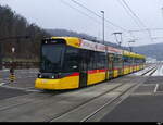 BLT / WB - Be 6/8 106 unterwegs nach Liestal bei der einfahrt in die Haltestelle Bad Bubendorf am 13.02.2024