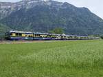 4 ABDeh 8/8 von Grindelwald und Lauterbrunnen am 25.5.17 kurz vor Interlaken.