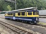 Der neu revidierte ABeh 4/4 II 311  Grindelwald  am 14.6.17 beim Bhf Zweilütschinen abgestellt.