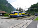 BOB - Triebwagen ABDeh 8/8 326 bei der einfahrt in Zweilütschienen am 04.08.2017