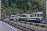 Der ABeh 4/4 I 310  Matten bei Interlaken  mit dem ABt 431 in Zweilütschienen.