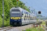 BOB ABDeh 8/8 324 unterwegs Richting Wilderswil, am 22.5.20 beim Flugplatz Interlaken.