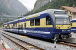 Der ABt 433 der BOB am 19.8.25 beim Bahnhof Zweilütschinen abgestellt.