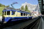 Der ABeh 4/4 II 311  Grindelwald  am 19.9.25 zum letzten mal in seinem Namensgebenden Ort Grindelwald.