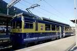 Der ABeh 4/4 II 311  Grindelwald  der am 19.9.25 im Bahnhof Interlaken Ost steht.