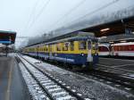 BOB - Triebwagen ABeh 4/4 305 vor Regio in Interlaken Ost am 25.02.2011