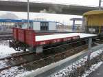 BOB - Gterwagen Ek  707 abgestellt in Interlaken Ost am 25.02.2011
