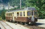 BOB - ABeh 4/4 I 308 am 20.06.1995 in Lauterbrunnen - Zahnrad-Triebwagen 1./2.Klasse - Inbetriebnahme: 10.12.1965 - SLM/SIG/BBC - 1000 KW - Gewicht 44,00t - 1./2.Klasse Sitzpltze 10/32 - LP 17,20m -