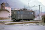 Die alten Lokomotiven der Berner Oberland Bahn - Lok 28 (Baujahr 1914): Interlaken Ost, 9.Januar 1966.