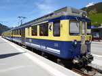 BOB - Triebwagen ABeh 4/4 308 im Bahnhof von Grindelwald am 06.05.2016