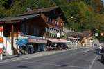 Der Bahnhof (Talstation) der Brienzer Rothorn Bahn, am 30.09.2011 in Brienz. Hier war am folgenden Tag das BB-Treffen.