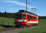 CJ: Jura-Idylle mit dem ABDe 4/4 603 als planmässige eiserne Reserve vom 16. Mai 2017.
Foto: Walter Ruetsch